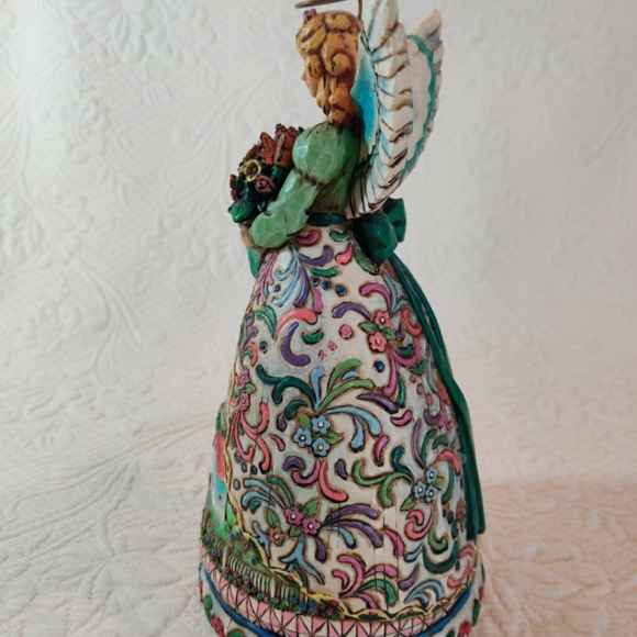 2004 JIM SHORE HEARTWOOD CREEK FOLK ART ANGEL "NEW BEGINNINGS" FIGURINE B117674 - Picture 4 of 9